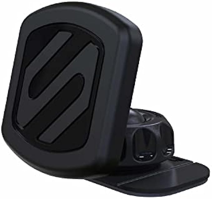 Scosche MAGDMB MagicMount Magnetic Car Phone Holder Mount - 360 Degree Adjustable Head, Universal with All Devices - Dashboard Mount