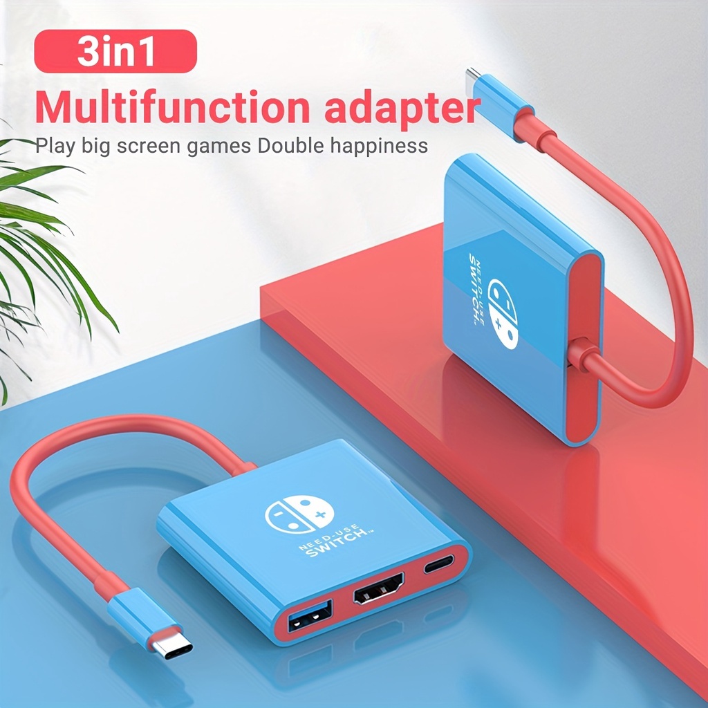 PD100W Docking Station For Nintendo Switch,Portable Switch Dock Replacement For Nintendo Switch Dock Switch HDMI Adapter USB 3.0 Switch TV Dock,for Nintendo Switch Travel Dock,for 